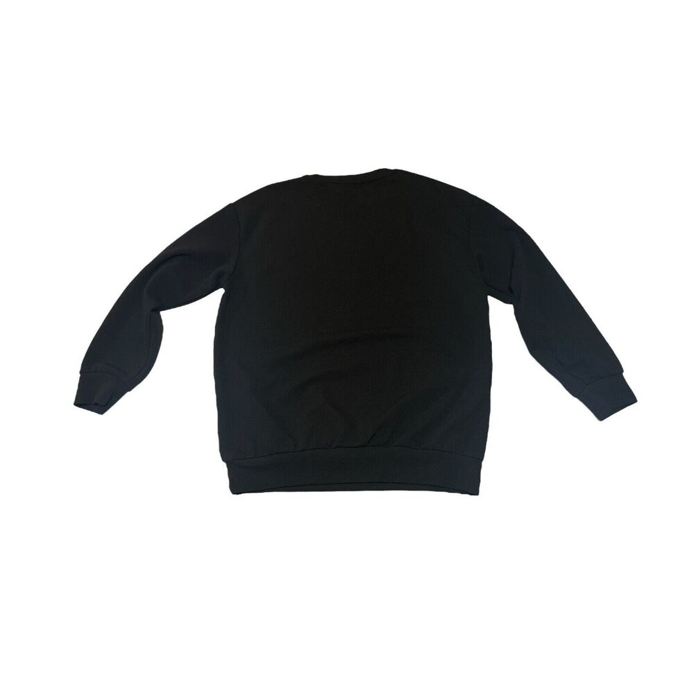 SHEIN Black Top With Colorful Hearts Long Sleeve Women’s‎ Medium Shirt - Picture 3 of 10